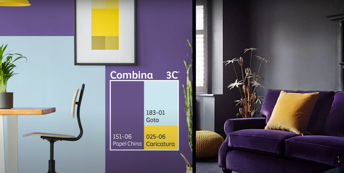 * La combinación ideal de color para interiores / Teoría del color ...